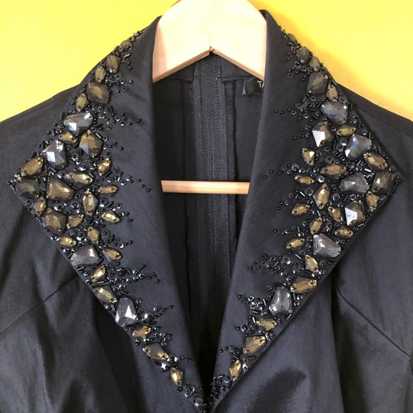 Tadashi Shoji Tops - NWT TADASHI SHOJI Beaded Rhinestone Dress Shirt